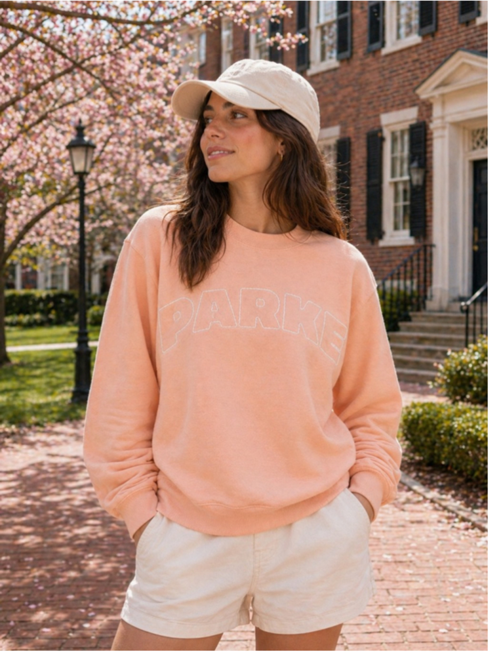 PARKE x TARGET Peach Mockneck Sweatshirt L/XL